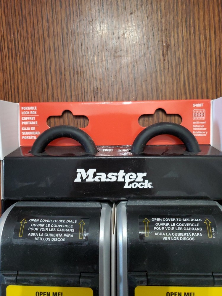 Master Lock 5480T Large Outdoor LOCK BOX with Removable Shackle (2-pack)