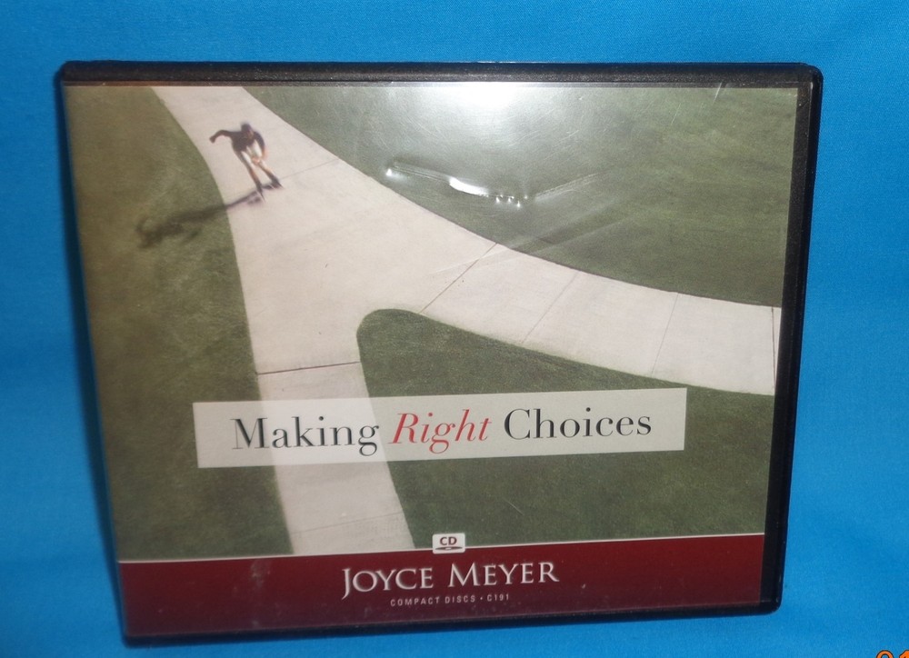 JOYCE MEYER MAKING RIGHT CHOICES 5 CD AUDIO SET USED
