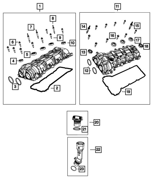 Seal, Right Side OEM Mopar 4893803AA