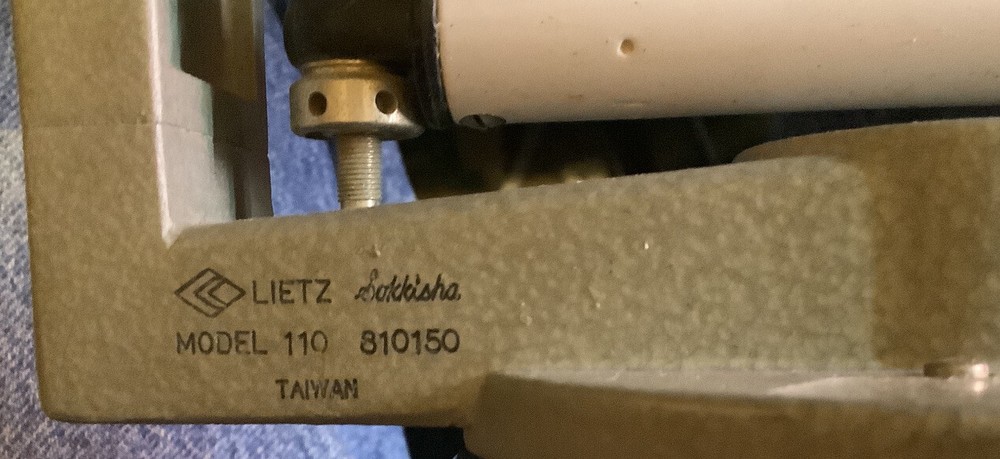 VINTAGE Leitz Model 110 Surveying Transit 12” Dumpy Level Telescope With Case