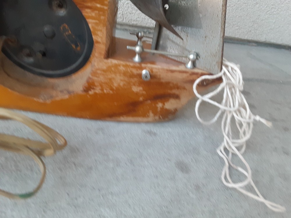 Vintage "Dixie Bell" 19" 3 Mast Sessions Movement Ship Clock