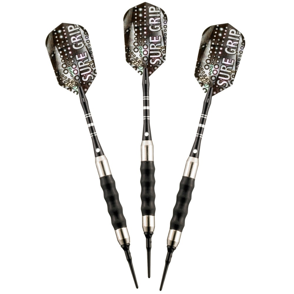 Viper Sure Grip Soft Tip Darts - Dartboard Game Accessory - Black - 18 Grams