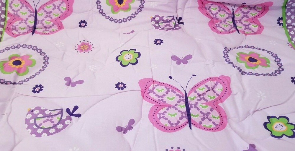 4 pc Too Good By Jenny Flutter Reversible Nursery Crib Bedding Set NIP