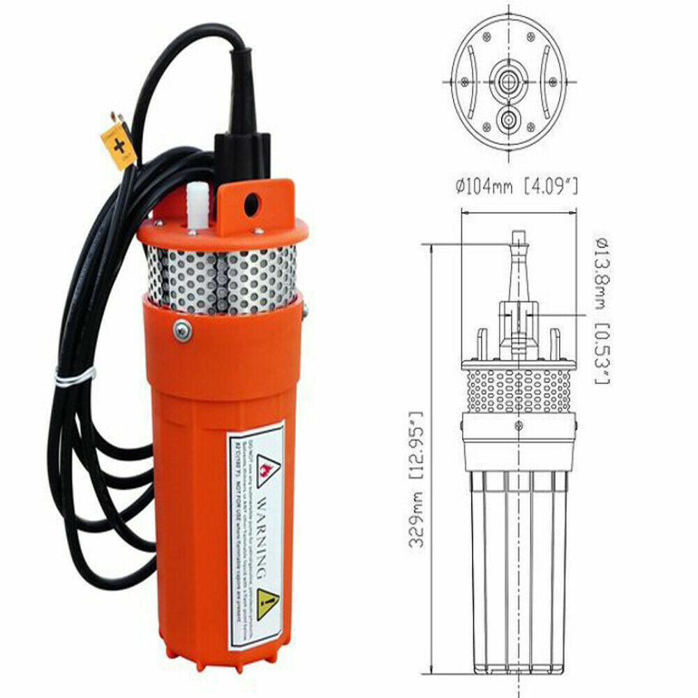 DC 12V Deep Well Submersible Fountain Pump Deep Well Pump Solar Pump Farm Garden