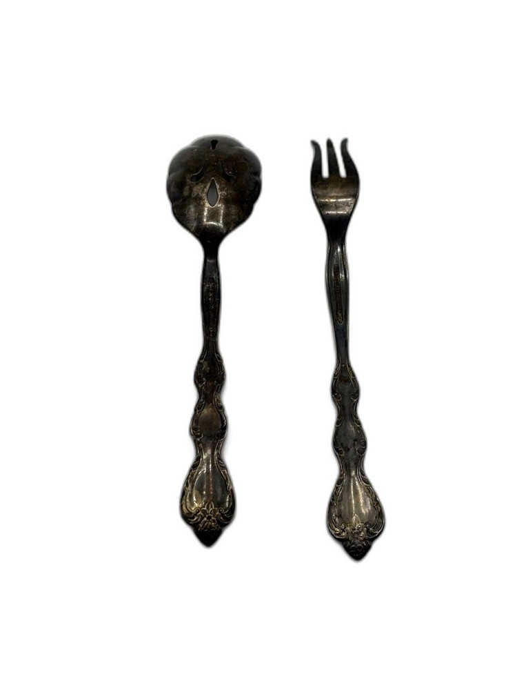 VTG. 1964 International Silver Co. Silver plated Serving Set Interlude Pattern