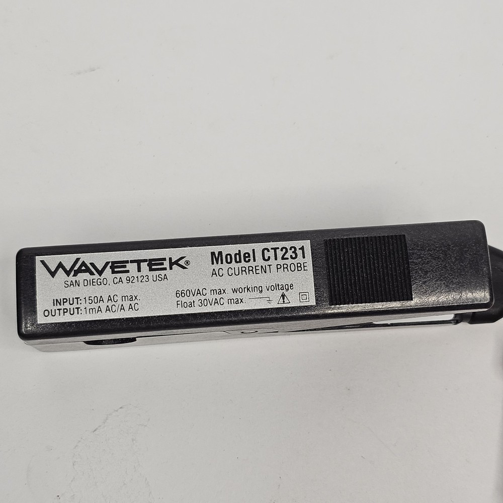 Wavetek CT231 AC Current Probe Clamp 150A In Soft Case