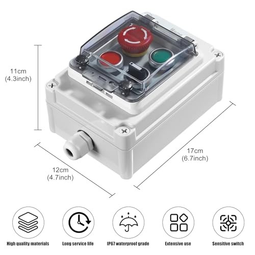 Push Button Switch IP67 Outdoor Waterproof Button Switch Box 4-hole switch box