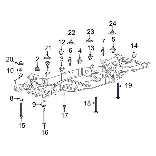 Genuine Mount Bolt W718644-S439