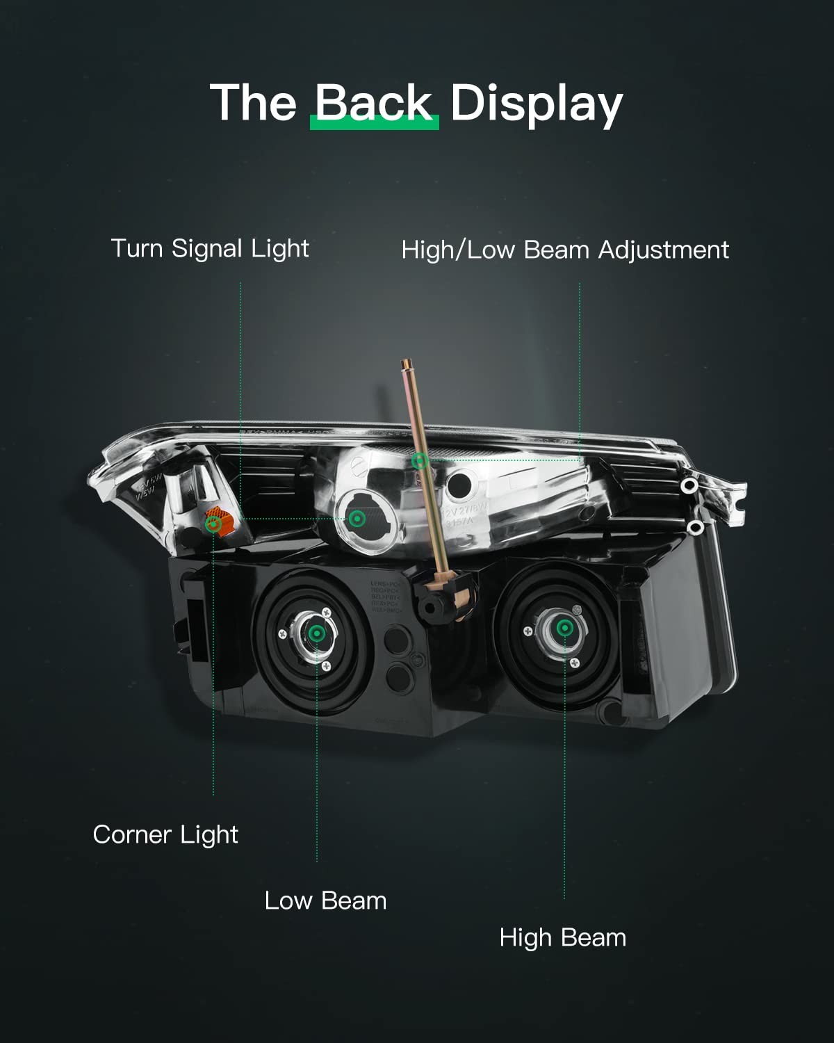 Headlight Assembly Fit 2002-2006 For Chevy Avalanche 1500 2002-2006