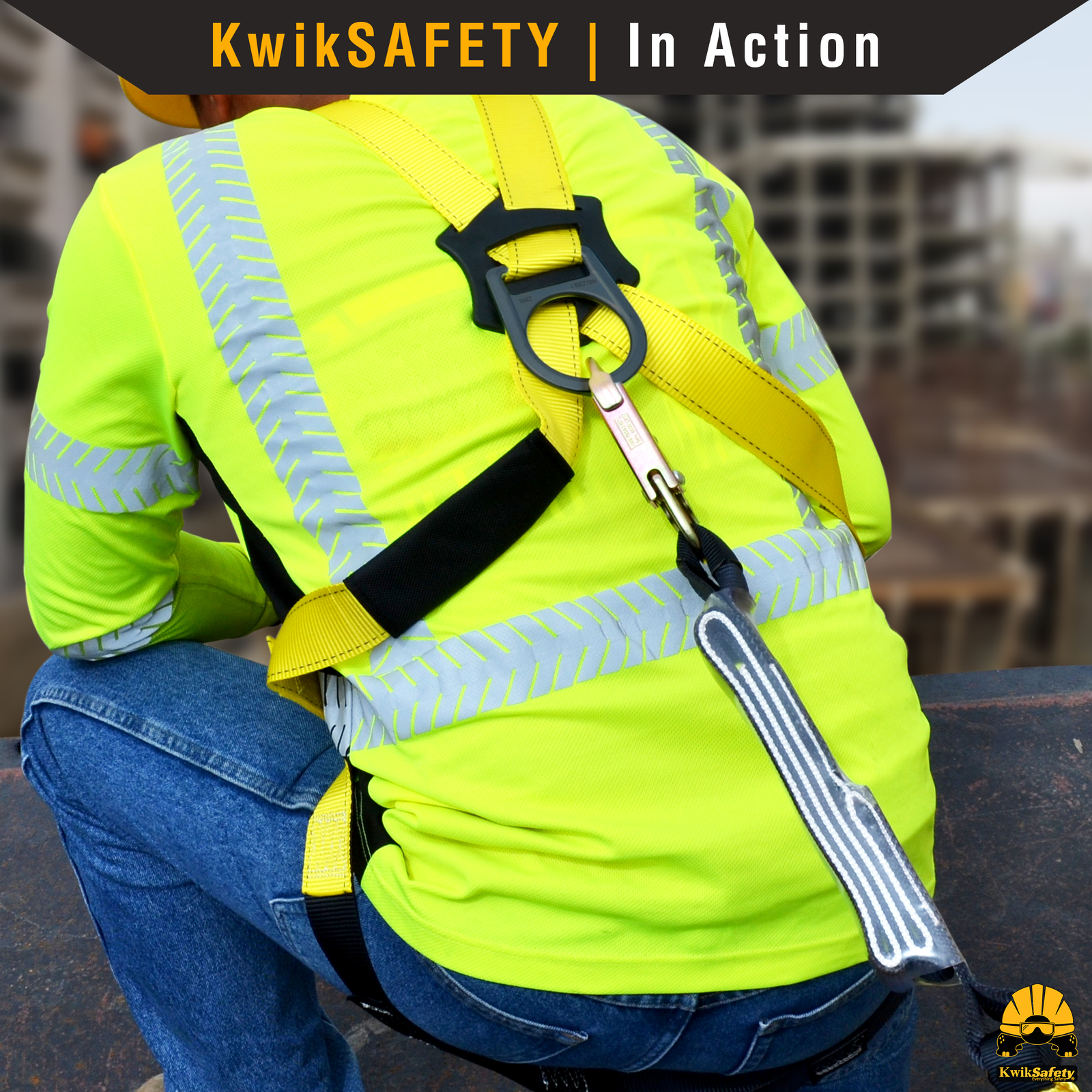 KwikSafety ESTIMATOR Hi Vis Reflective Long Sleeve ANSI Class 3 Safety Shirt