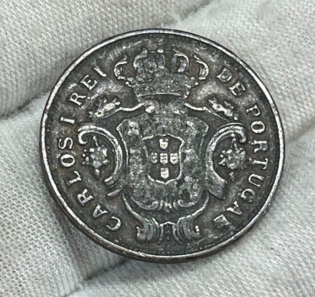 1901 Azore 5 Reis Coin