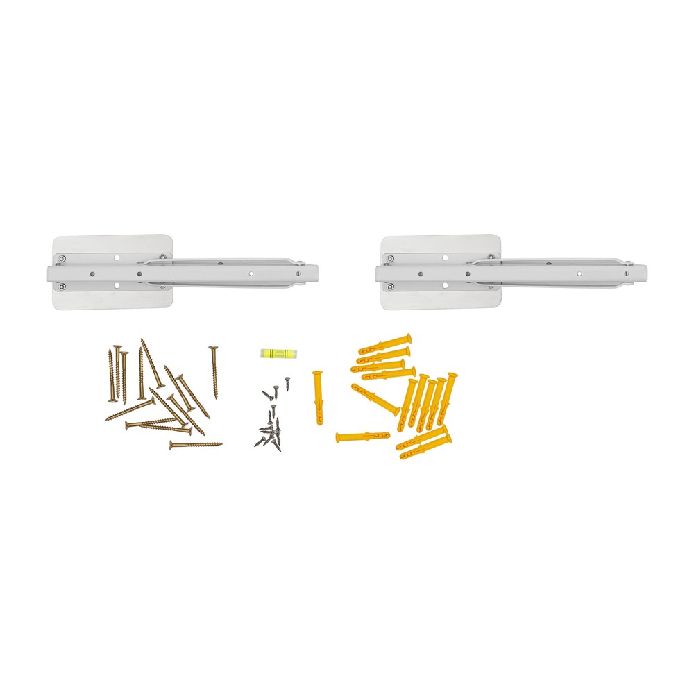 Wall Mounted Folding Table Black Floating Desk Drop Leaf Dining Table 80*40cm