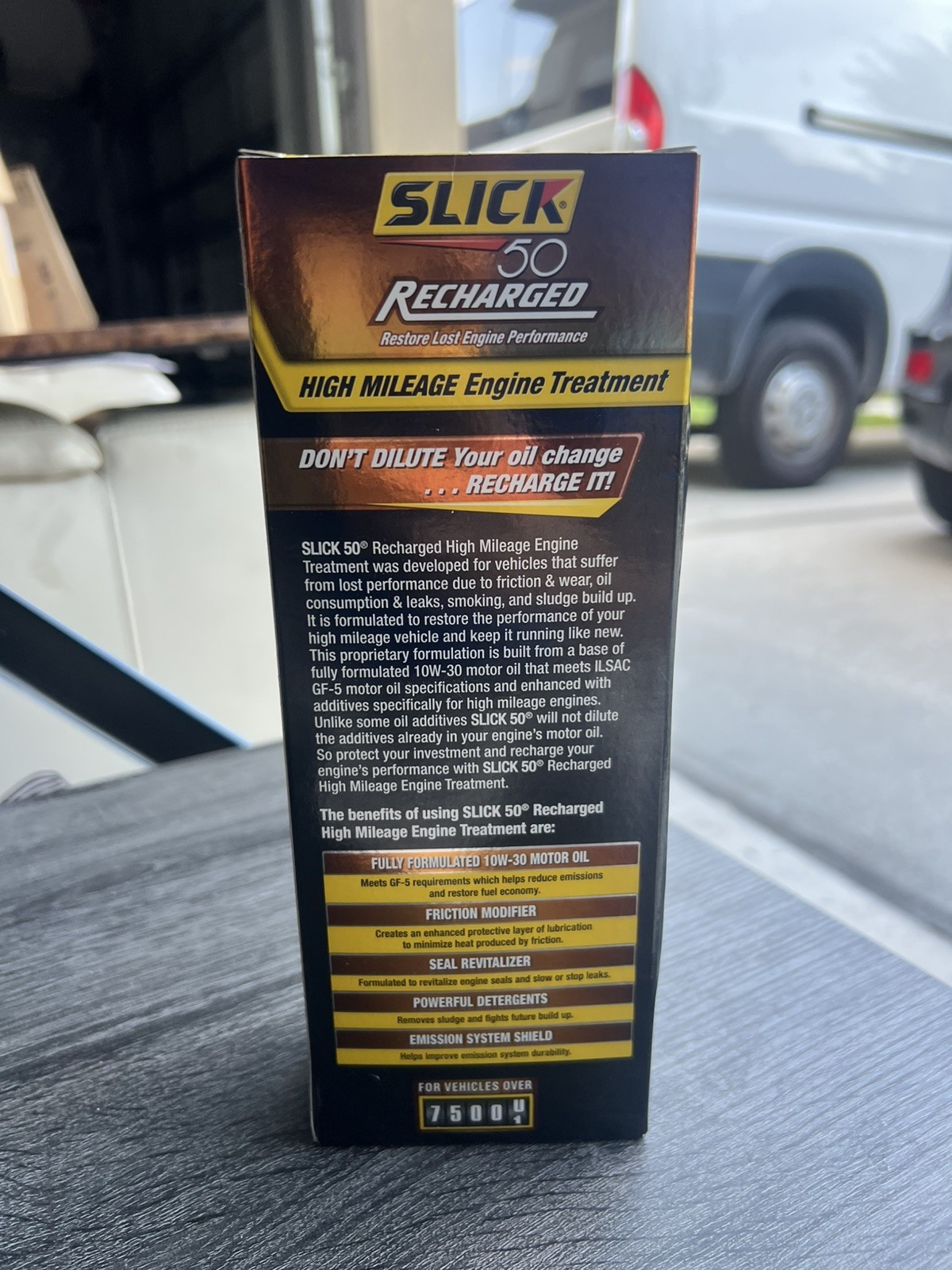 Slick 50Recharged High Mileage Engine Treatment,Restores Lost Engine Performance