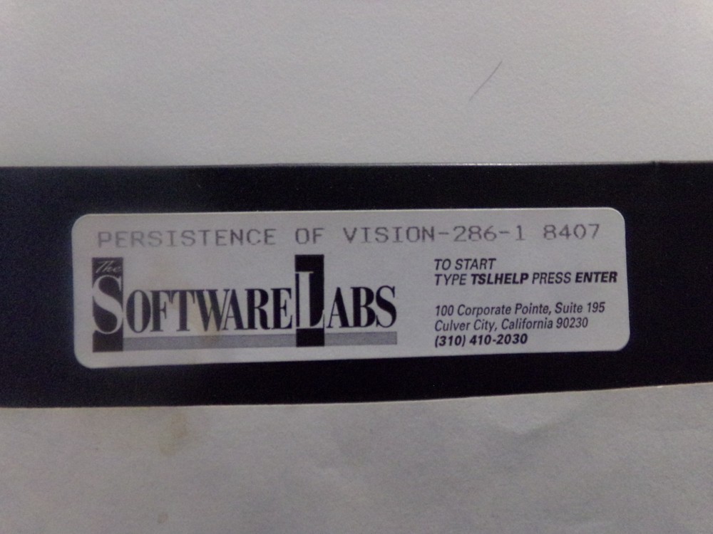 SoftwareLabs Persistence of Vision 1 & 2 Floppy Disk