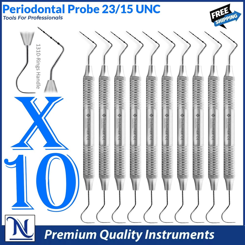 Dental Williams Explorer UNC 15/23 Color Coded Probe Double Ended Instruments