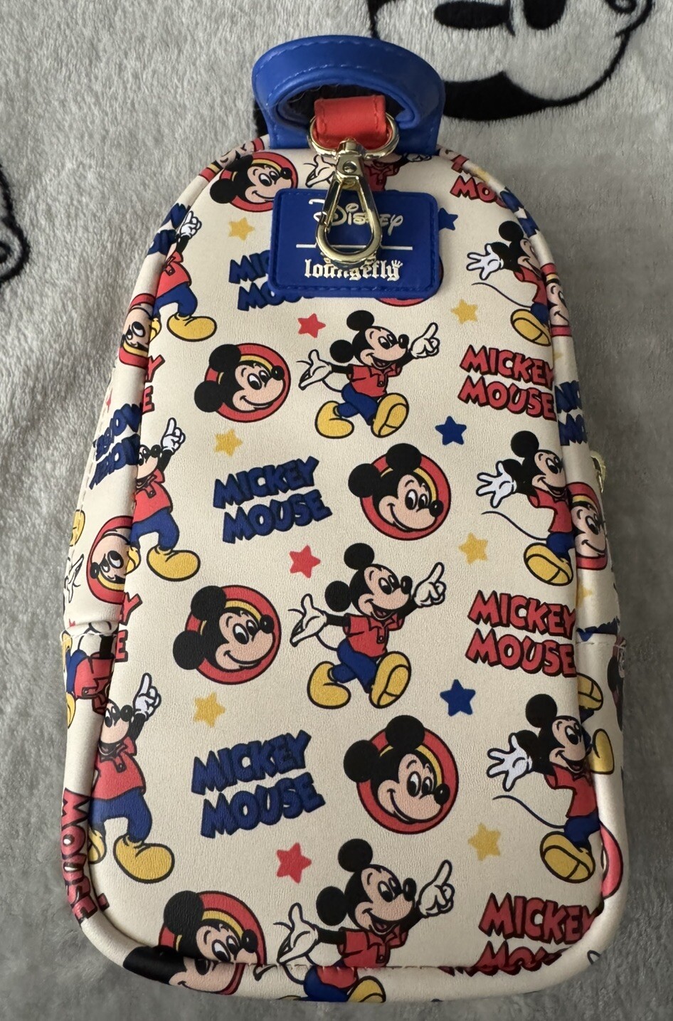 New Loungefly Disneys Mickey Mouse Pencil Case With Metal Clip Bag