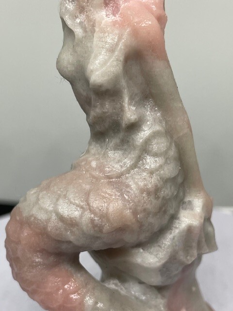 Pink Opal Mermaid Carving - Crystals