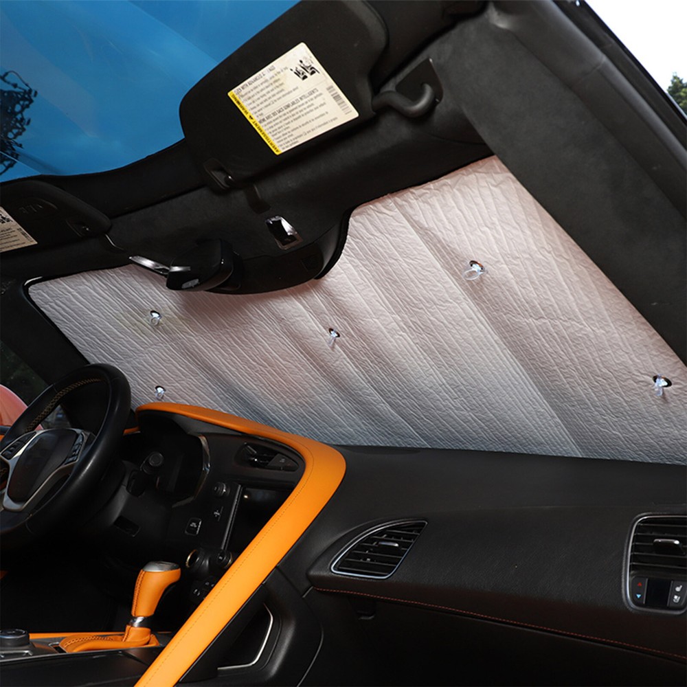 Custom Fit For 2014-2019 Corvette C7 Windshield Sun shade Interior Protection