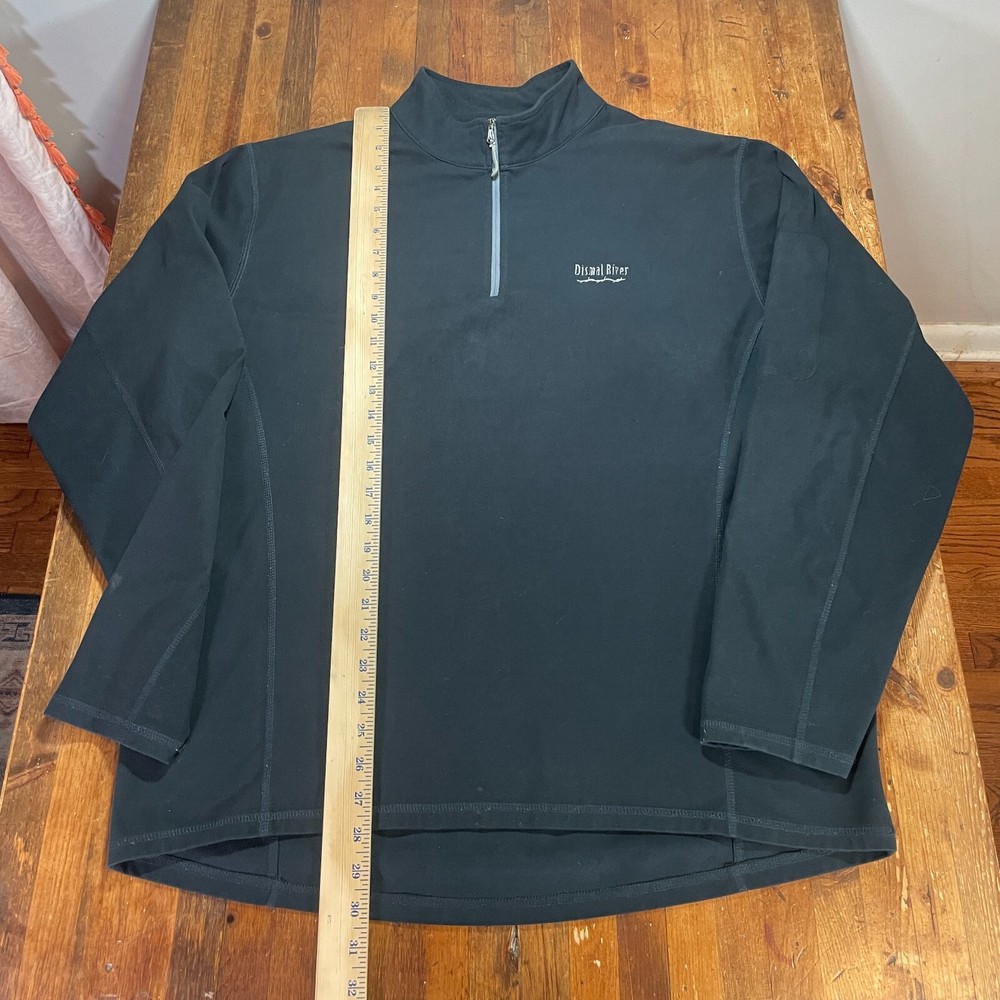 Peter Millar Jacket Mens Large Black Pullover 1/4 Zip Element Dismal River Golf