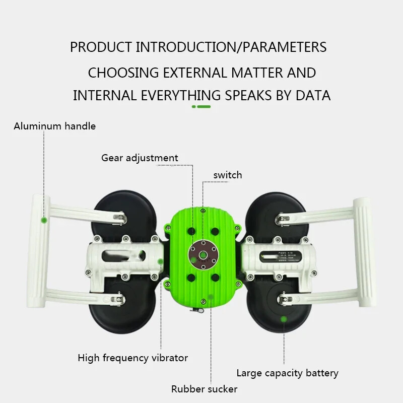 Handheld Floor Tile Artifact 14.8V Ceramic Tile Vibrating Machine R-98 Lithium