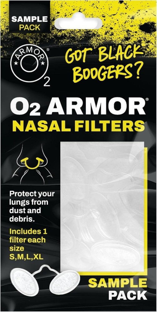 Nose Dust Mask for Welding O2 Armor Sample 4 Pack Filters