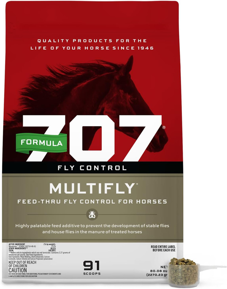 Multifly Feed-Thru Fly Control Pellets for Horses - Palatable & Safe Fly Populat