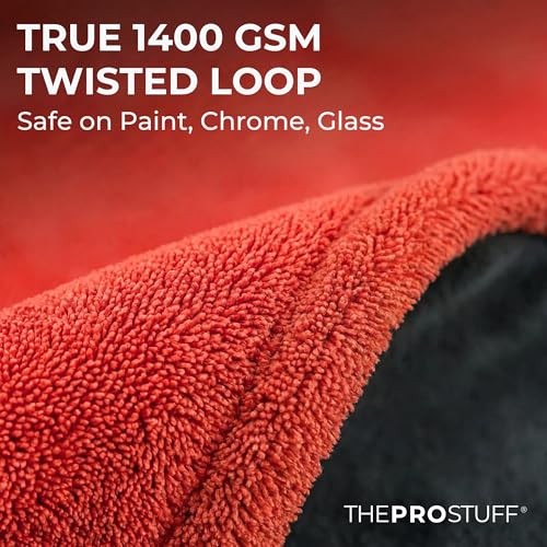 Car Drying Towel 1400 GSM - Ultra Absorbent Twisted Loop Microfiber X Large