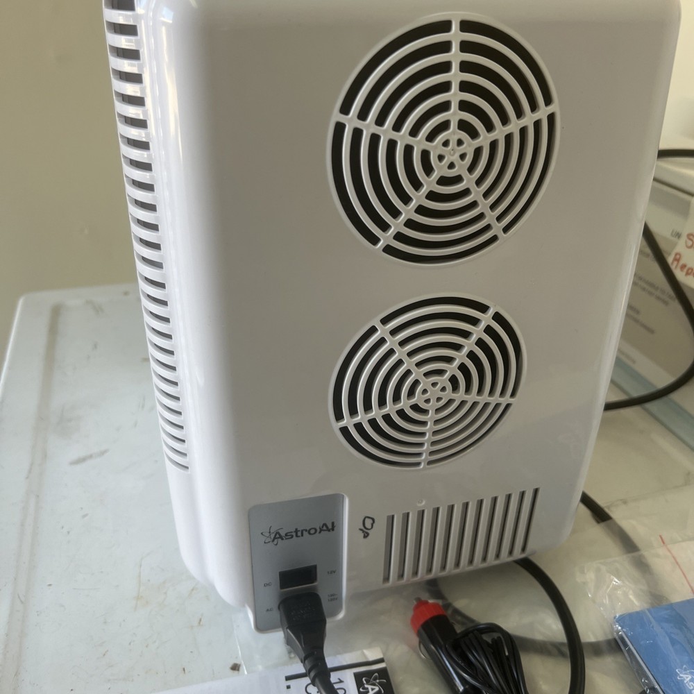 Compact AstroAI Mini Fridge 10L Cooler/Warmer white temperature control