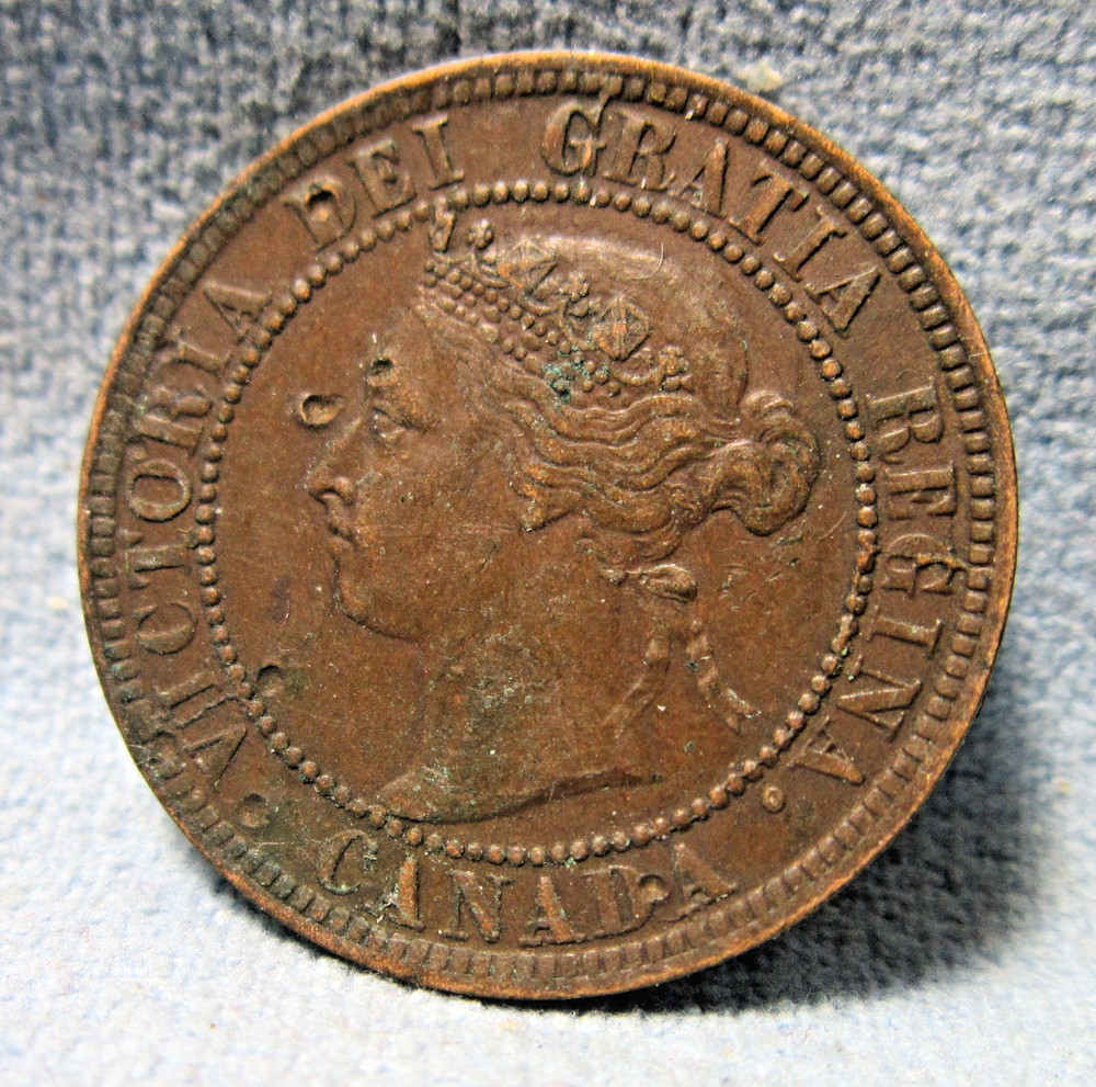 Canada 1894 Newfoundland ONE CENT Coin