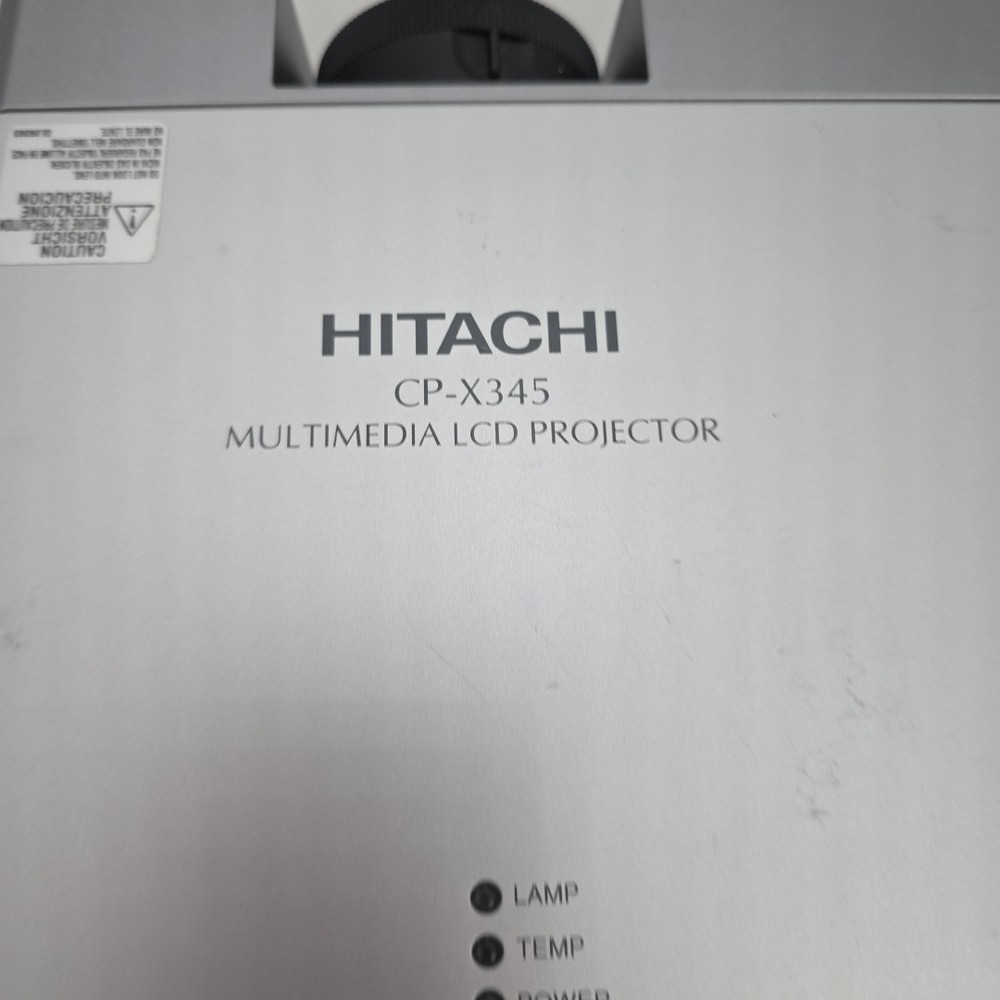 Hitachi CP-X345 Multimedia LCD Projector Untested