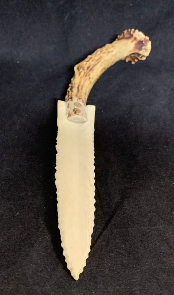 Faux Cast Antler Decor Knife Log Cabin Style