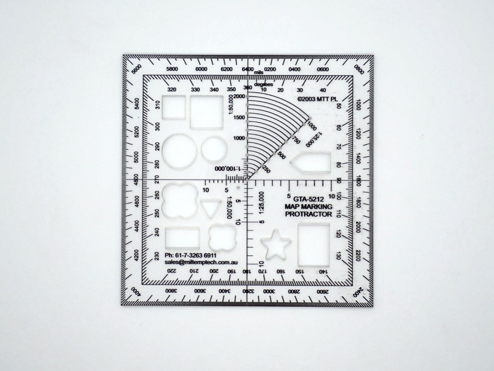 GTA 5212 Map Marking Protractor