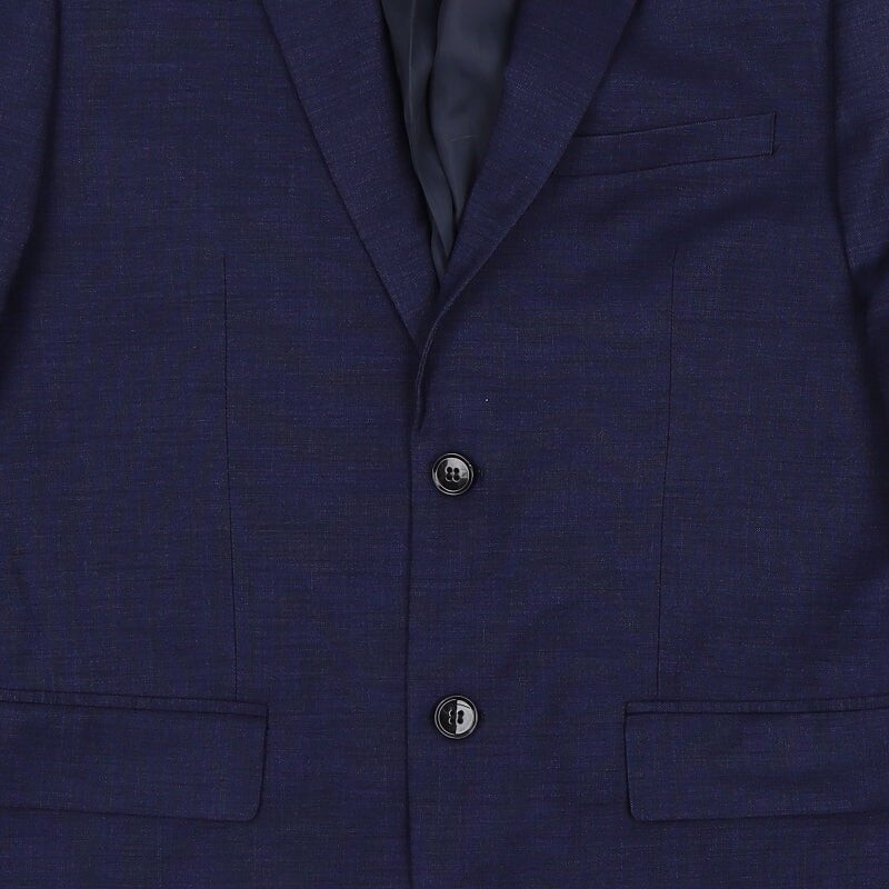 H&M Mens Blue Polyester Blend Suit Jacket Size L