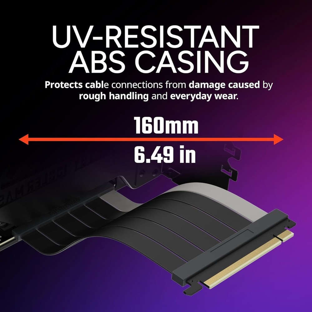Adjustable Vertical GPU Holder Kit V3 with PCI-E 4.0 Riser - Perfect for Gaming
