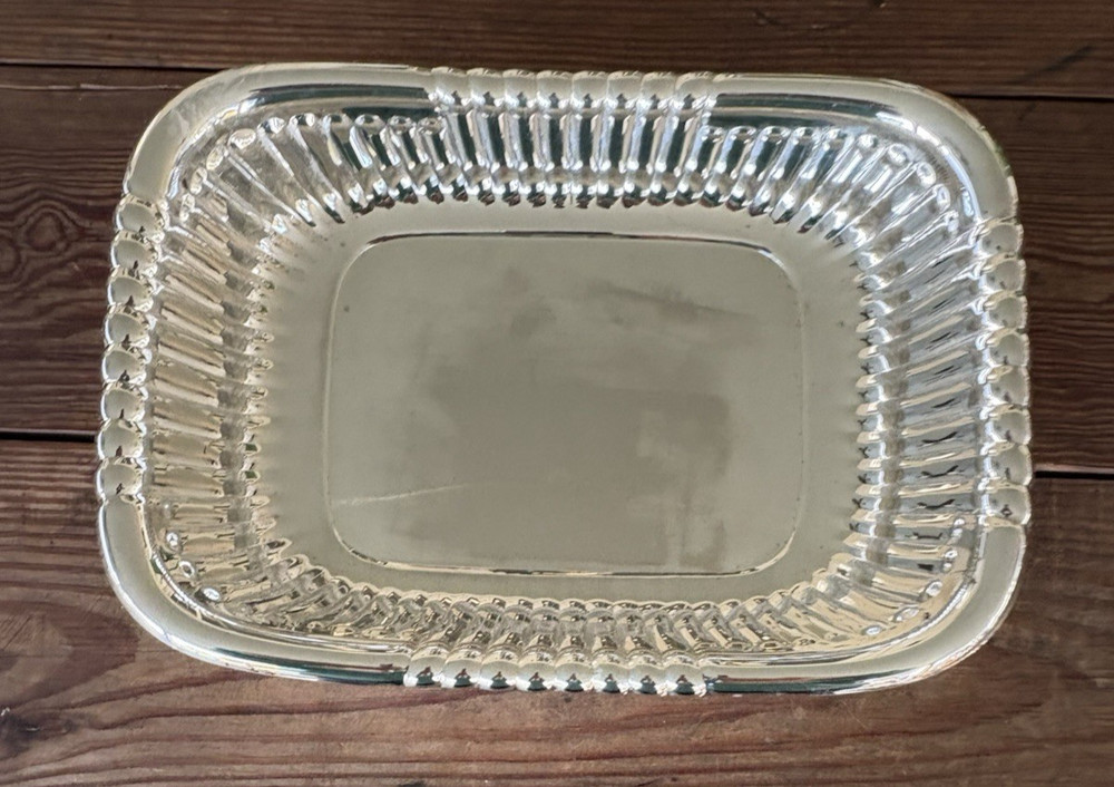 Vintage Sheffield Reed & Barton Silverplate Rectangular Serving Dish 10.5 x 7.5"