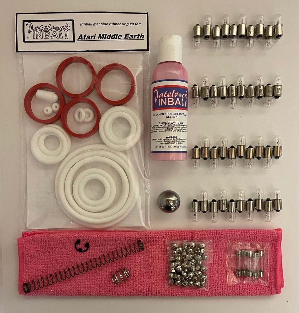 1978 Atari Middle Earth Pinball Machine Maintenance Tune Up Kit