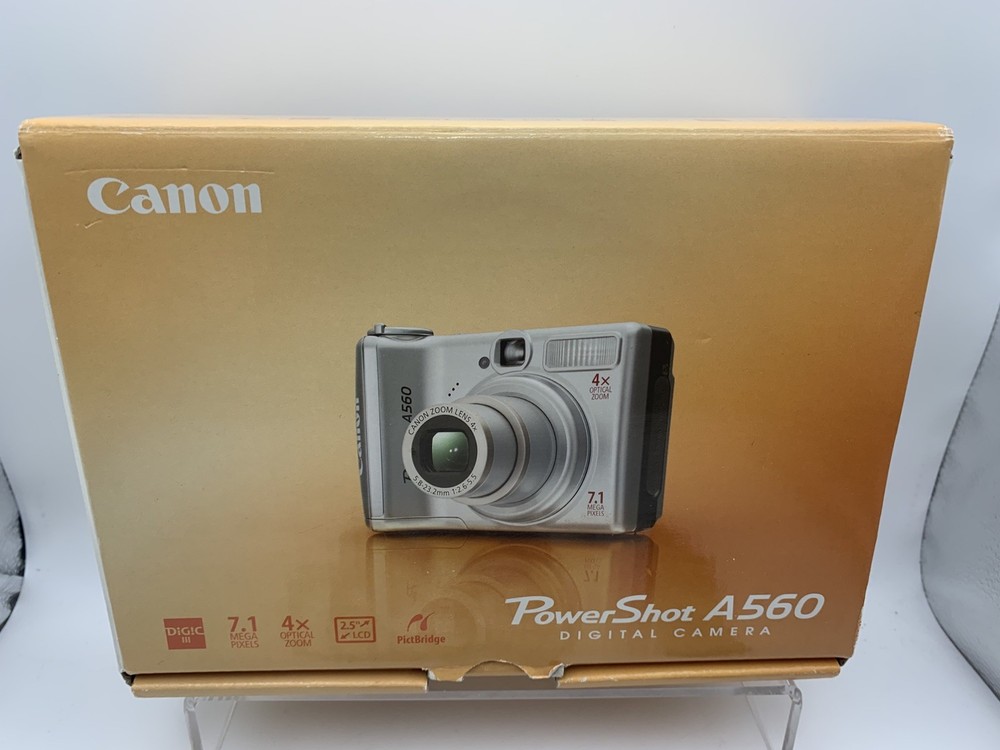 Canon PowerShot A560 7.1MP Digital Camera & boxed manuals etc