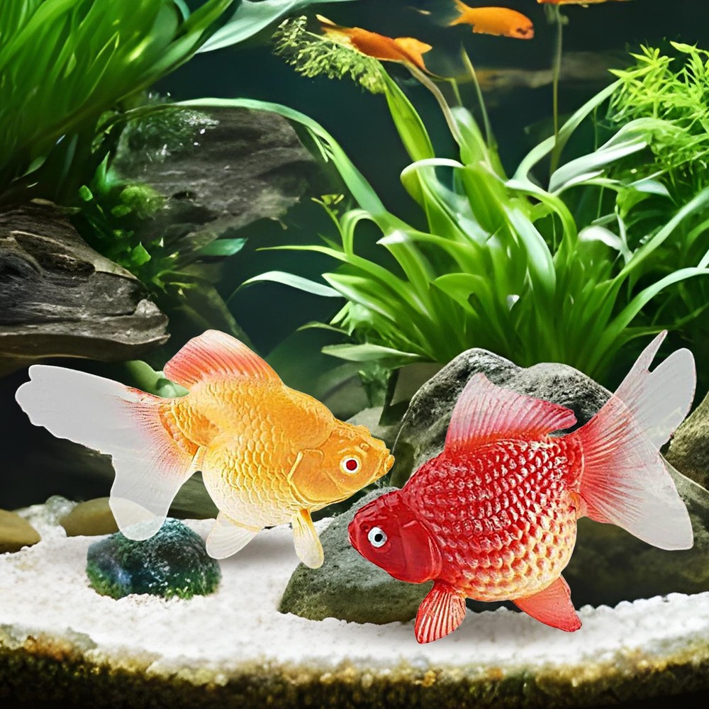Artificial Aquarium Fish Floating Artificial Aquarium Fish Orange Like-minded