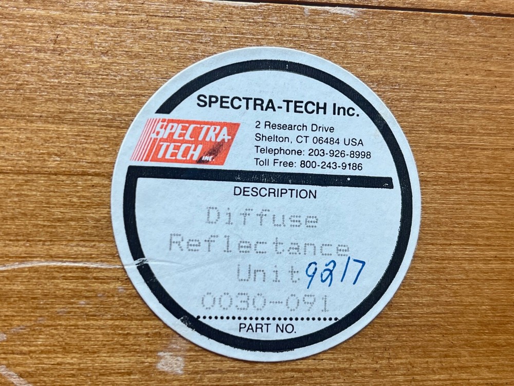 Spectra Tech 0030-091 Collector Diffuse Reflectance Unit & Sample Holders