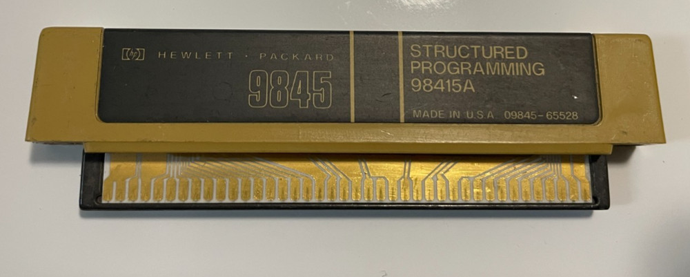 HEWLETT PACKARD HP 9845B/C 98415A STRUCTURED PROGRAMMING ROM 09845-65528