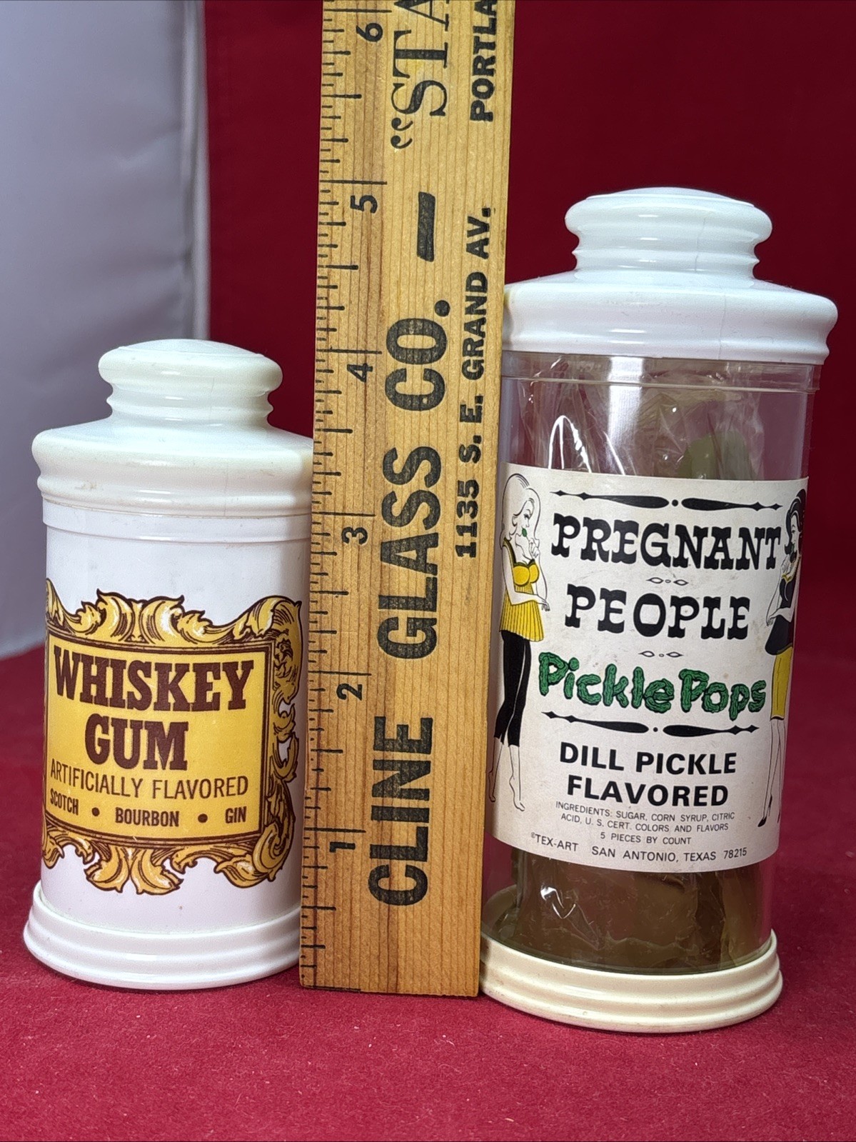 Vintage 1960s Fun Adult Novelty Candy-Pregnant People Pickle Pops & Whiskey Gum
