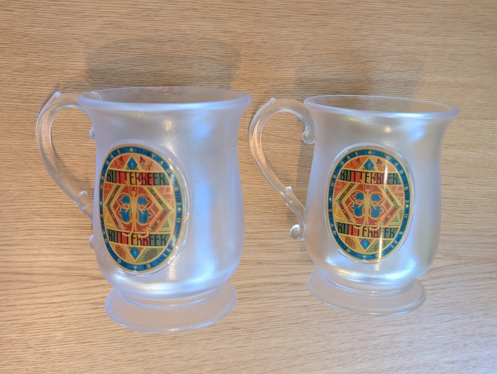 2 x Universal Studios Harry Potter butterbeer cup/mug
