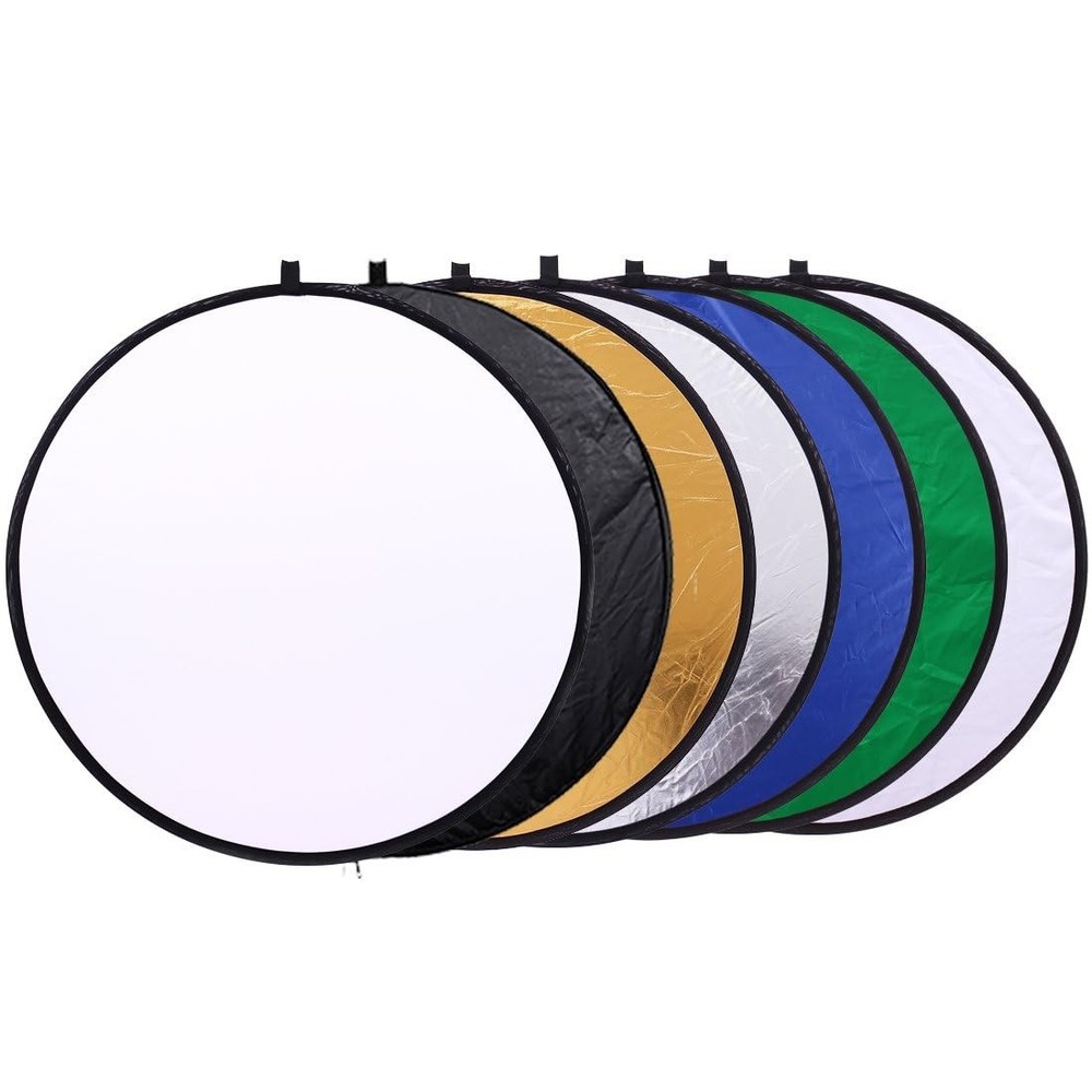 80cm/31" 7-in-1 Photography Reflector Light Diffuser Chroma Key Background