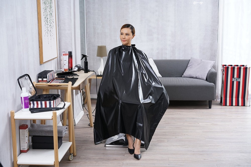 Professional Salon Cape, Polyester, Black, 54'x62', Waterproof, Anti-static, ...