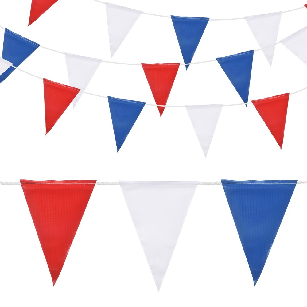 45pcs 98ft Caution Pennant Banner Flags Perimeter Marking Flag