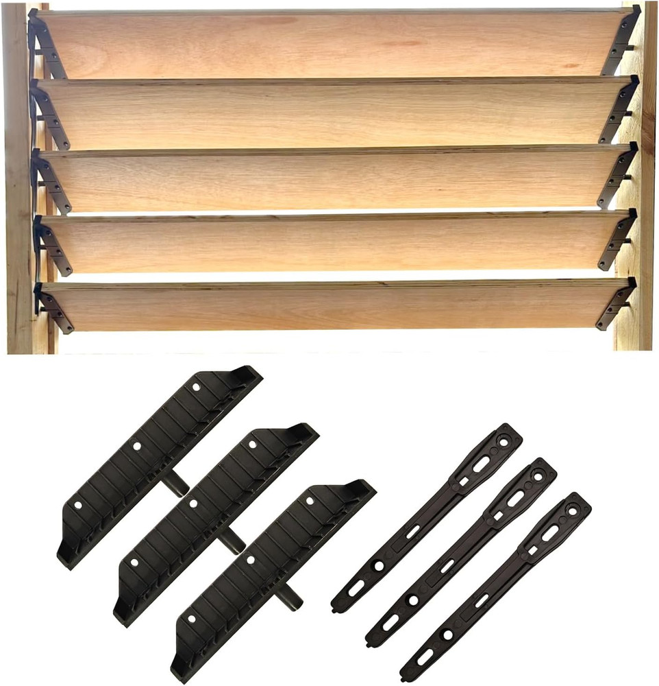 Louver Hardware System for Blinds and Shutters, Sunblind System Brackets, Louver