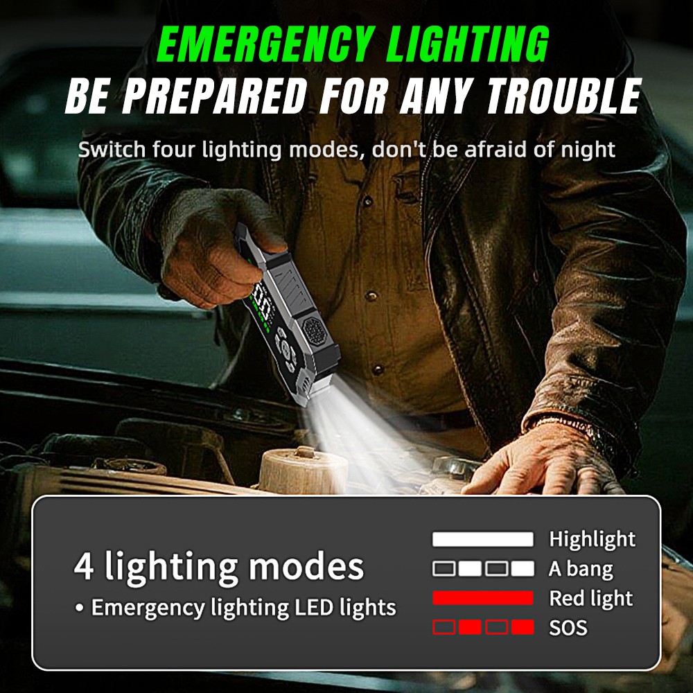 99800mAh Car Jump Starter with Air Compressor Battery Jumper Box Charger Booster