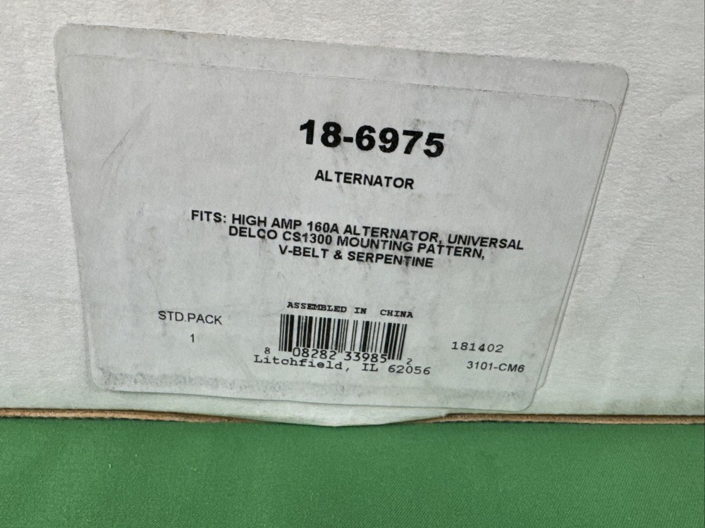 new Sierra Alternator Part# 18-6975 (A)
