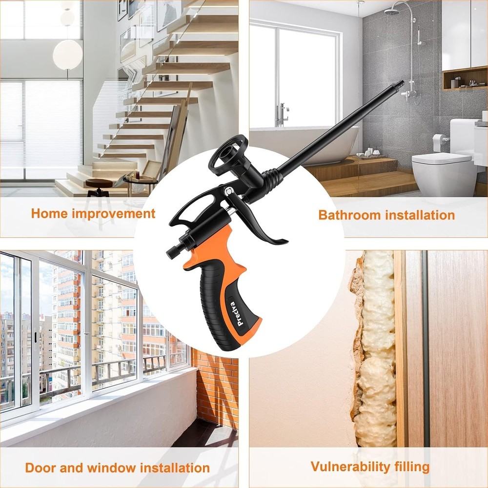 Precision Control Foam Gun with Easy Clean Features for Efficient Insulation