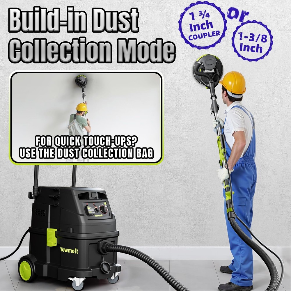 Drywall Sander, W Popcorn Ceiling Removal Tool, Automatic Drywall Sander